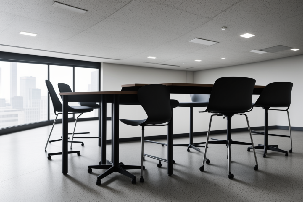 Counter Chair Supplier in UAE in a modern organised commercial workspace