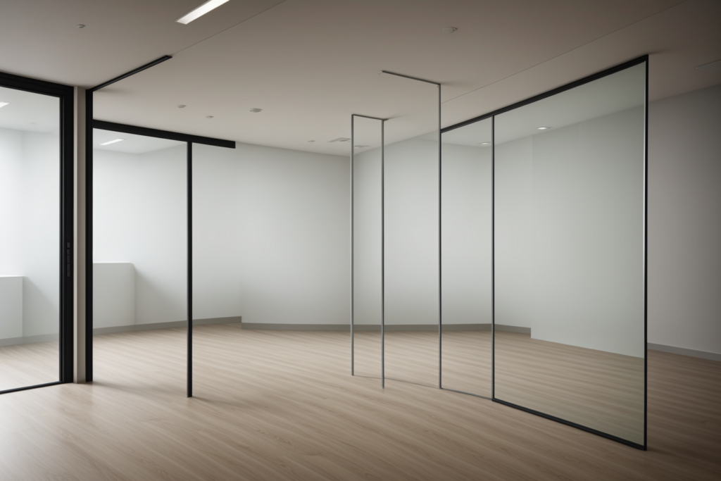 Custom Office Partition Supplier in UAE in a modern organised commercial workspace