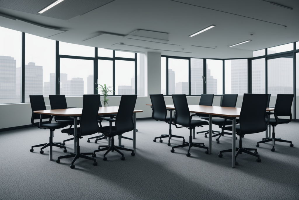 High Back Office Chair Supplier in UAE in a modern organised commercial workspace