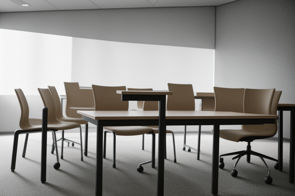 Fixed Office Chair Supplier in UAE in a modern organised commercial workspace