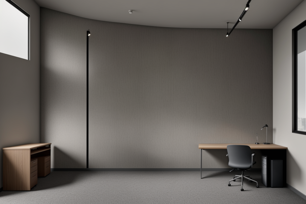 Premium commercial office furniture showroom featuring pipes & fittings